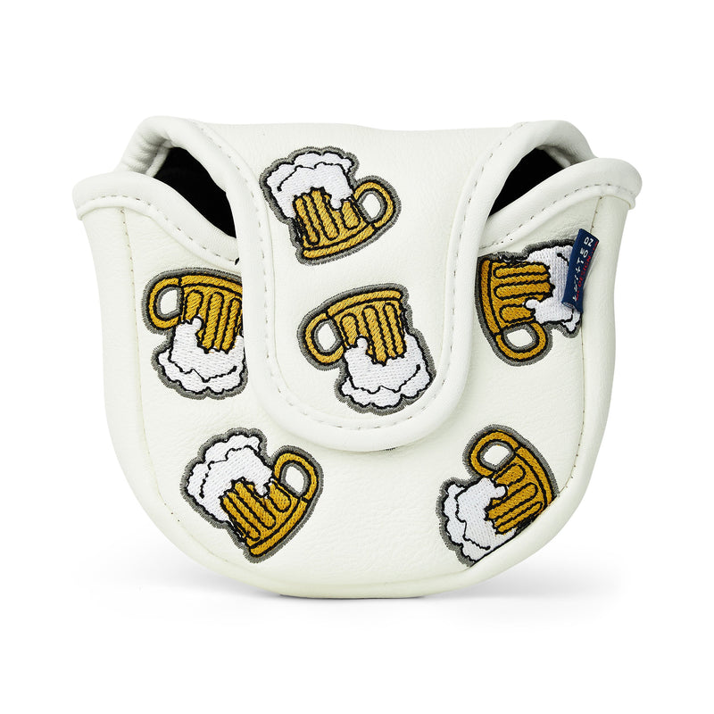 Here for Beer Mallet Putter Cover (White)