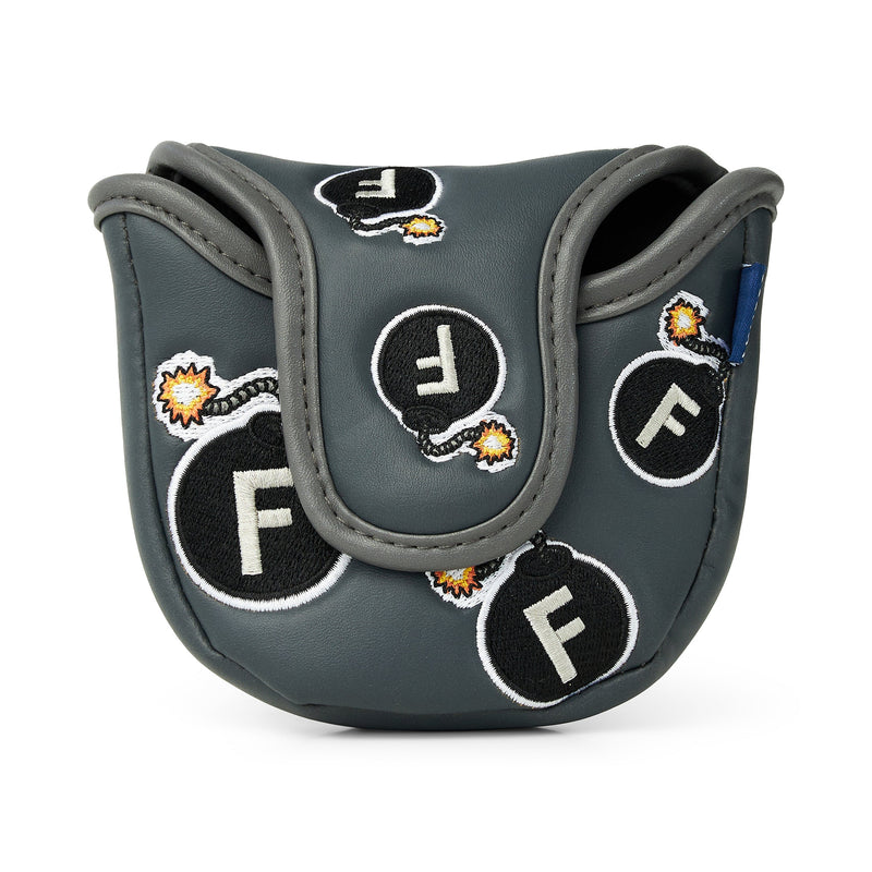 F Bombs Mallet Putter Cover (Grey)