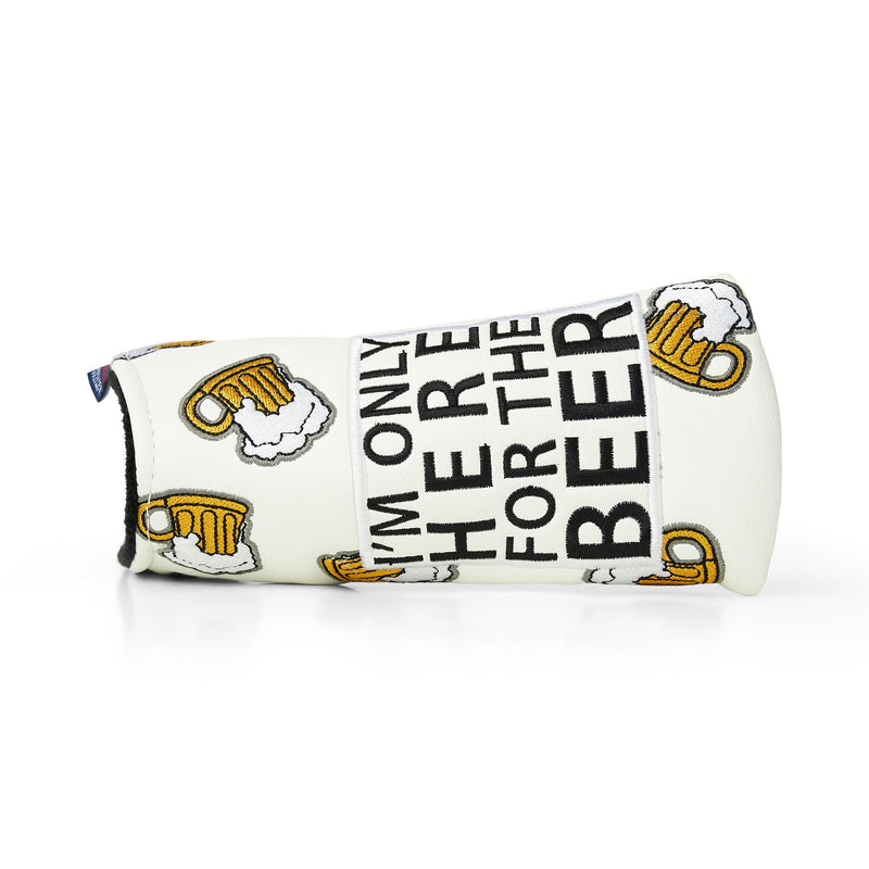 Here for Beer Blade Putter Cover (White)