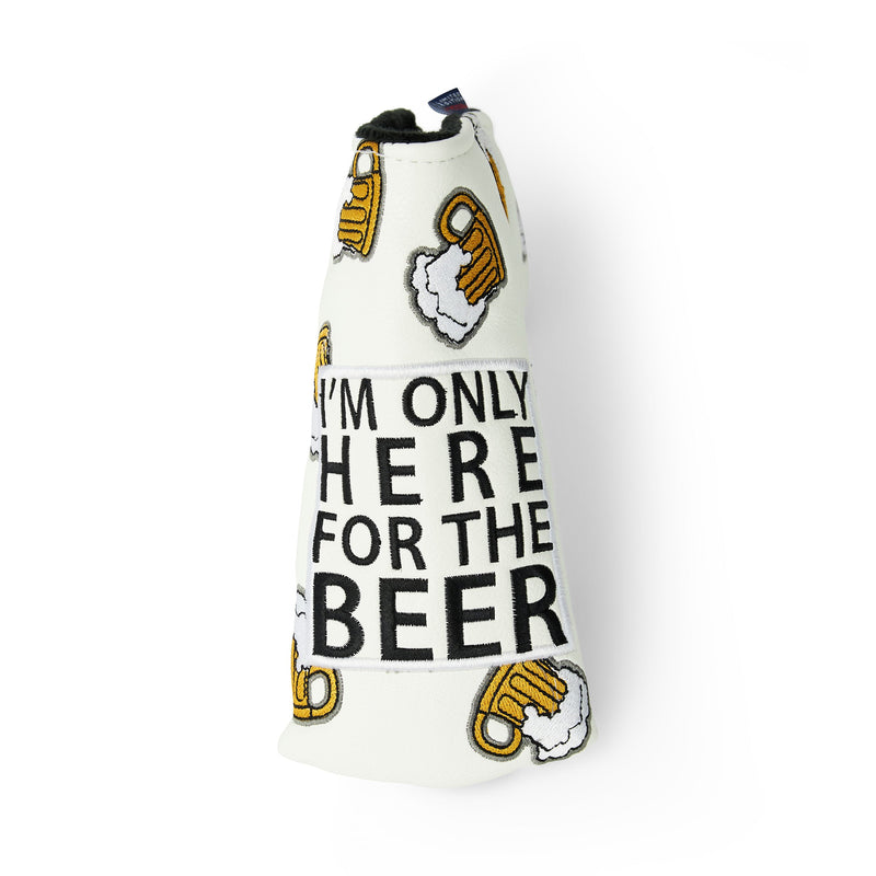 Here for Beer Blade Putter Cover (White)